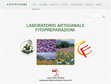 Tablet Screenshot of cento-fiori.it